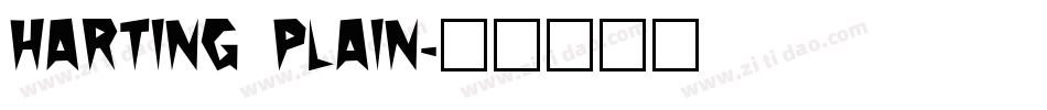 Harting Plain字体转换